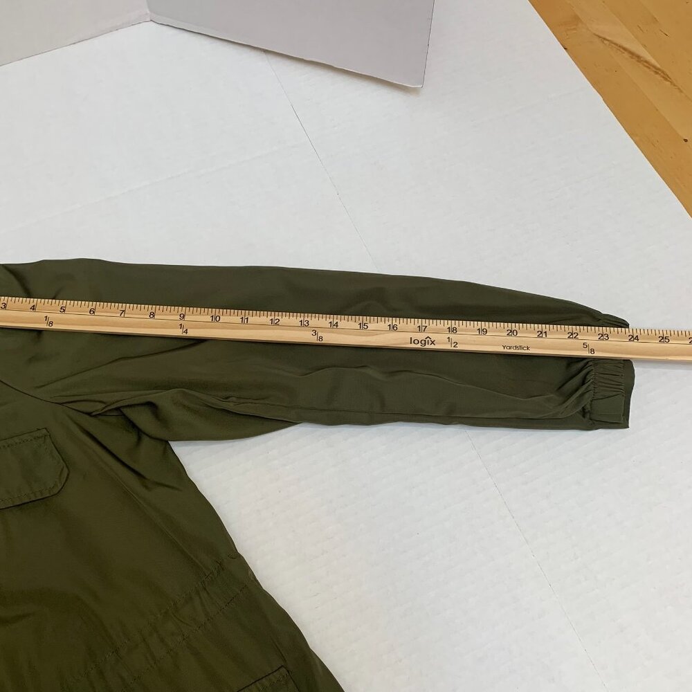 Avec Les Filles Womens Size XL Olive Green Mid Length Parka /Utility Jacket - Picture 12 of 13